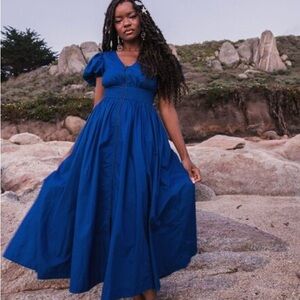 JESSAKAE - Stormy Dress - Dark Blue with Center zipper